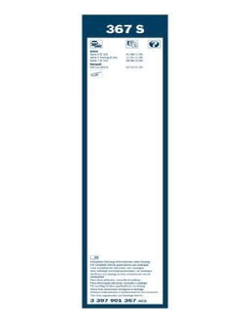 Original BOSCH Wischblatt 3 397 001 367 für Alpina BMW