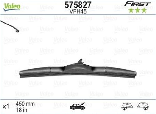 Original VALEO Wischblatt 575827 für Honda Hyundai KIA Lexus Mazda Mitsubishi