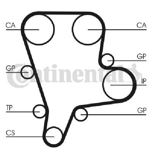 Original CONTINENTAL CTAM Zahnriemen CT1122 für KIA Original CONTINENTAL CTAM Zahnriemen CT1122 für KIA