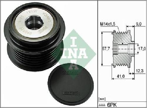 Original INA Generatorfreilauf 535 0313 10 für Cadillac Jaguar Opel Saab