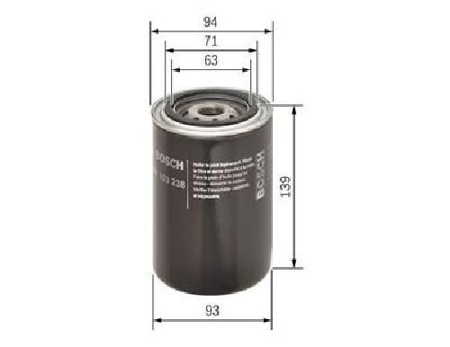 Original BOSCH Ölfilter 0 451 103 238 für Citroën Peugeot