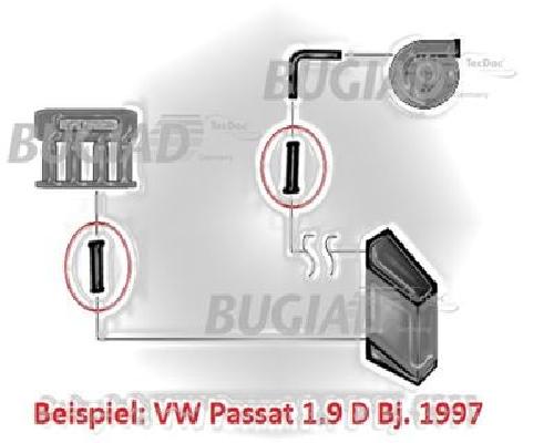 Original BUGIAD Ladeluftschlauch 82624 für Audi VW