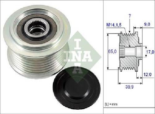 Original INA Generatorfreilauf 535 0229 10 für Honda