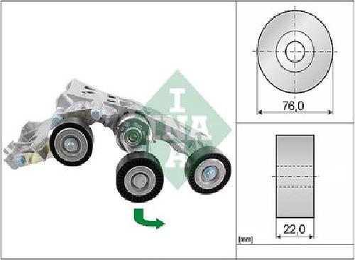 Original INA Riemenspanner Keilrippenriemen 534 0338 10 für Mercedes-Benz