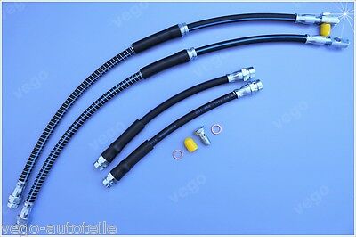 4x ORIGINAL VEGO BREMSSCHLAUCH BREMSSCHLÄUCHE VORNE HINTEN 1K0611701 1K0611775