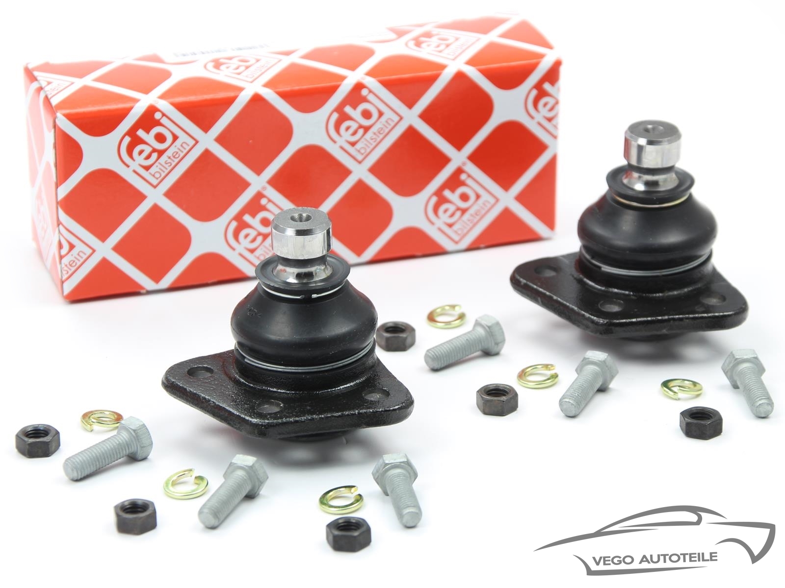 2x ORIGINAL FEBI TRAGGELENK FÜHRUNGSGELENK VORNE VW GOLF 1 SCIROCCO CADDY JETTA