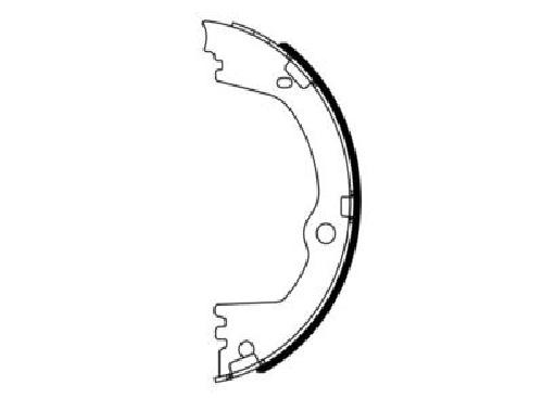 Original BOSCH Bremsbackensatz Feststellbremse 0 986 487 939 für Hyundai KIA