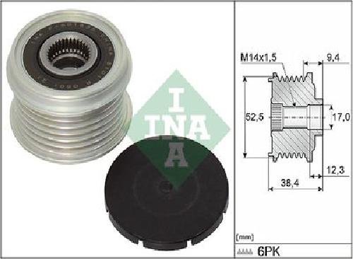 Original INA Generatorfreilauf 535 0329 10 für Toyota