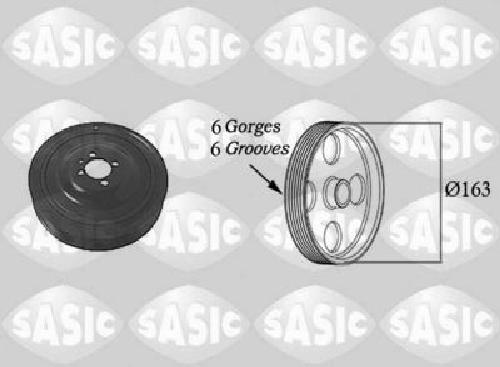 Original SASIC Riemenscheibe Kurbelwelle 2156029 für Opel