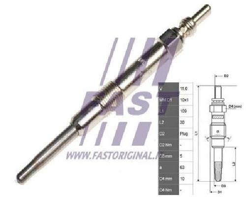 Original FAST Glühkerze FT82733 für Alfa Romeo Fiat Opel Saab