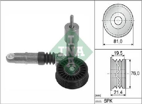 Original INA Riemenspanner Keilrippenriemen 534 0014 10 für Audi Skoda VW