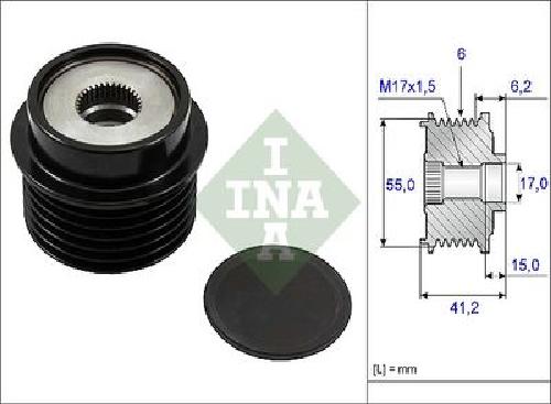 Original INA Generatorfreilauf 535 0231 10 für Toyota