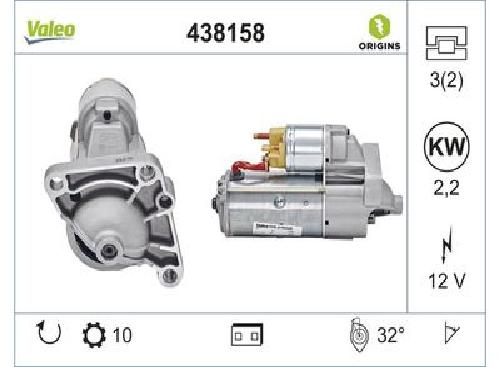 Original VALEO Starter 438158 für Nissan Opel Renault