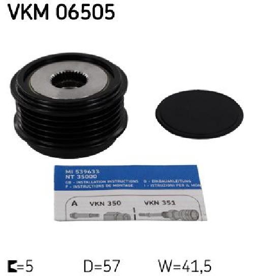 Original SKF Generatorfreilauf VKM 06505 für Hyundai KIA