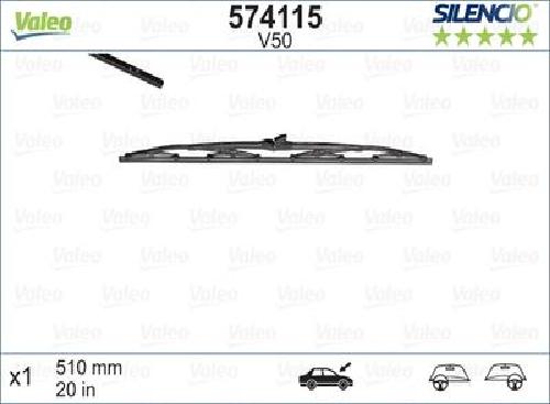 Original VALEO Wischblatt 574115 für FORD USA Lada Mitsubishi Toyota