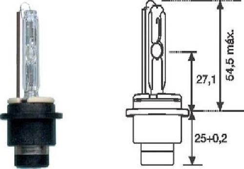 Original MAGNETI MARELLI Glühlampe Fernscheinwerfer Glühlampe Hauptscheinwerfer Glühlampe 002541100000
