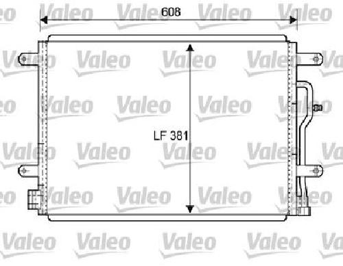 Original VALEO Kondensator Klimaanlage 818190 für Audi Seat