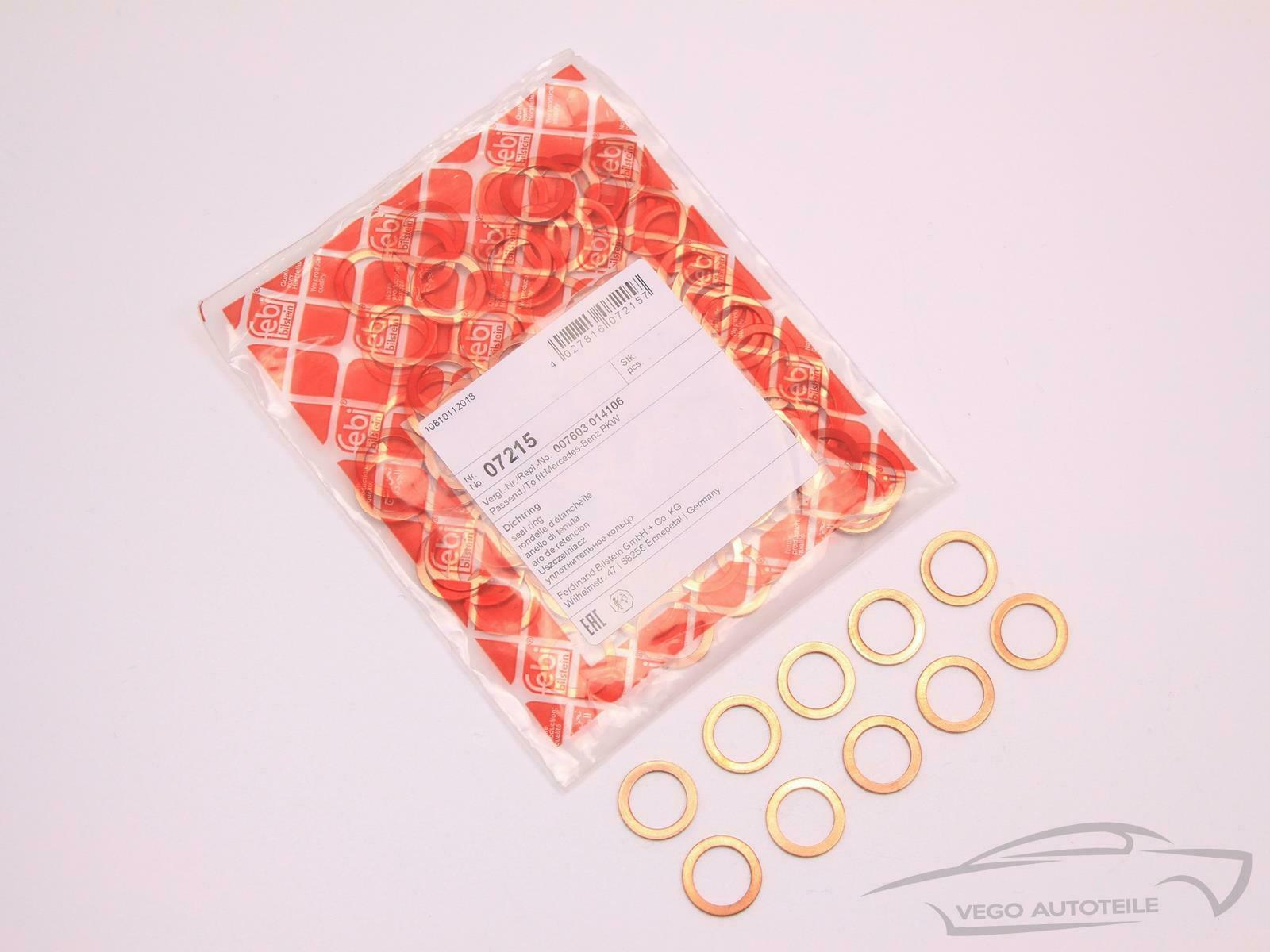 10 ORIGINAL FEBI BILSTEIN DICHTRING ÖLABLASSSCHRAUBE KUPFERRING DICHTUNG ÖLWANNE