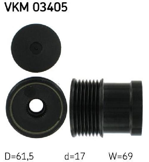 Original SKF Generatorfreilauf VKM 03405 für Ford