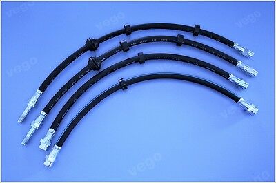 4x ORIGINAL VEGO BREMSSCHLAUCH BREMSSCHLÄUCHE VORNE HINTEN 6K0611701 6K9611776