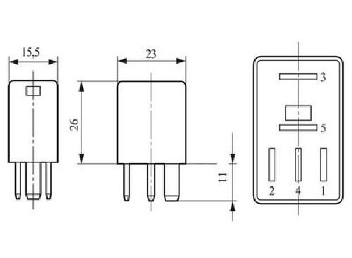 Original BOSCH Relais Arbeitsstrom Multifunktionsrelais 0 332 207 402