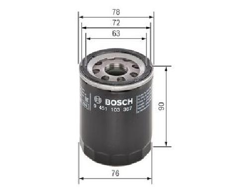 Original BOSCH Ölfilter 0 451 103 367 für Jaguar Land Rover