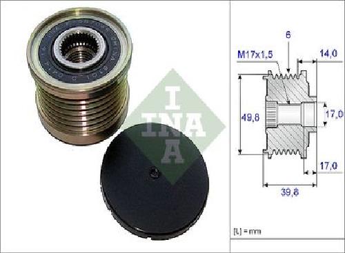 Original INA Generatorfreilauf 535 0146 10 für Nissan Renault