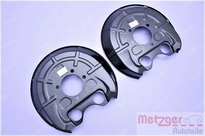 2x ORIGINAL METZGER ABDECKBLECH ANKERBLECH SPRITZBLECH HINTEN 546219 546220