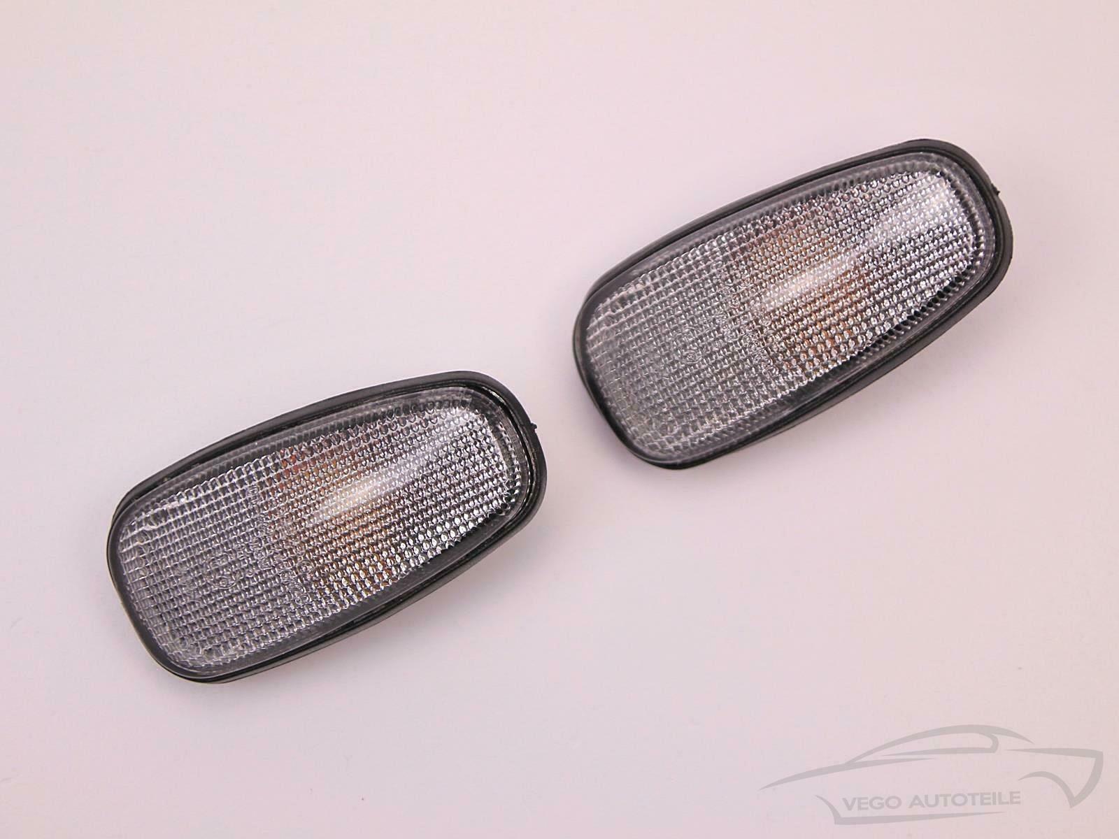 2x ORIGINAL ABAKUS Opel Blinkleuchte Blinker seitlich WEISS Astra G Zafira A